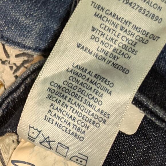 Seven 7 Tummyless High Rise Slim Boot Jeans Womens 14 Blue Light Stretch Denim - Picture 11 of 11